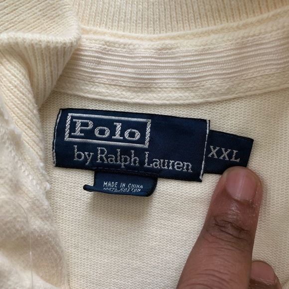 Polo Ralph Lauren Off-White Embroidered Shirt XXL - Picture 3 of 6